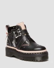 NIB*Womens*Dr. Martens Caitie Buckle Platform Boot**5-11*Black Pink*Doc Martens