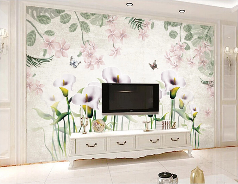 3D Calla Flower 11265NA Wallpaper Wall Mural Removable Self-adhesive Fay