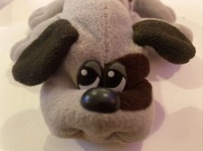 Vintage Tonka Pound Puppies Plush 8" grey and brown