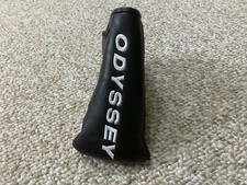 Odyssey White Hot Pro Blade Putter Headcover Black/Red Very Nice 
