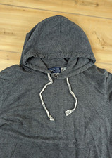 Penguin Munsingwear Men's Large Heather Gray Hooded Sweatshirt Pullover