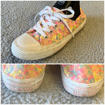 Converse Sneakers Womens Coral Ox Sunset Glow Low Top
