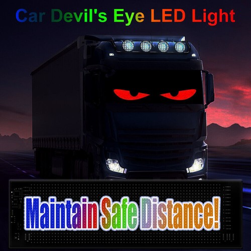 LED RGB Car Eye Sign Animation Matrix USB Panel DIY Programmable Bluetooth LED - Picture 3 of 27