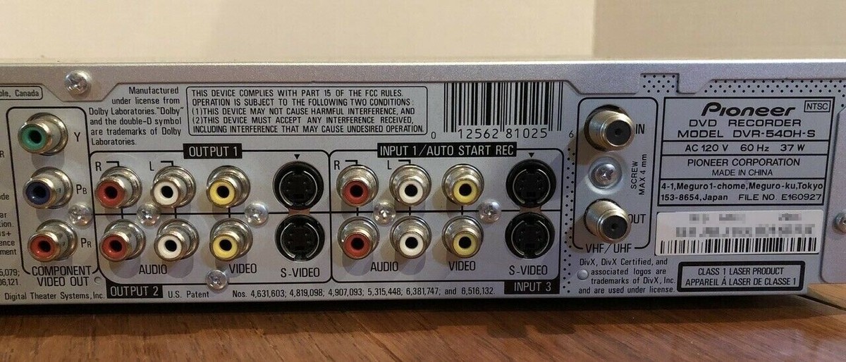 PIONEER DVR-540h DVD RECORDER with HDD | eBay PIONEER DVR-540h DVD RECORDER with HDD | eBay