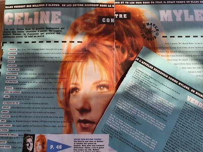 794 - MYLENE FARMER CELINE DION - PRESSEARTIKEL - XL - MÄRZ 1996