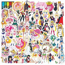 Stickers 10/30/75pcs Sailor Moon Anime Cute Decals DIY Water Bottle