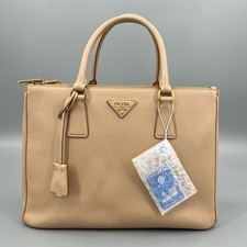 Authentic Prada Galleria Saffiano Leather Top Handle Shoulder Tote Bag Handbag