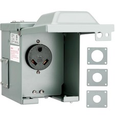 RVGUARD 30 Amp 125V RV Power Outlet Box NEMA TT-30R Weatherproof