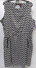 NWT SPEED CONTROL, SLEEVELESS, Elastic Waist Zip Pockets, Navy/white SZ 3X DRESS