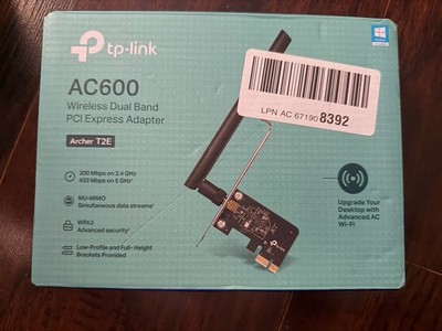 TP-Link Archer T2E AC600 Wireless Dual Band PCI Express Adapter