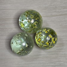 Stardust Yellow Speckled Marble Lot of 3