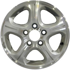 15x6 5 Spoke Refurbished Aluminum Wheel Painted Silver 560-63843