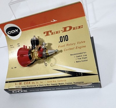 NEW VTG COX TEE DEE 010 .010 CONTEST GLOW MODEL AIRPLANE ENGINE IN
