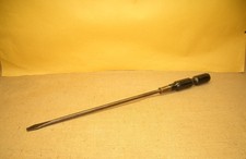 HUGE ANTIQUE 27" STANLEY HURWOOD STRAIGHT BLADE DOUBLE GRIP SCREWDRIVER VTG RARE