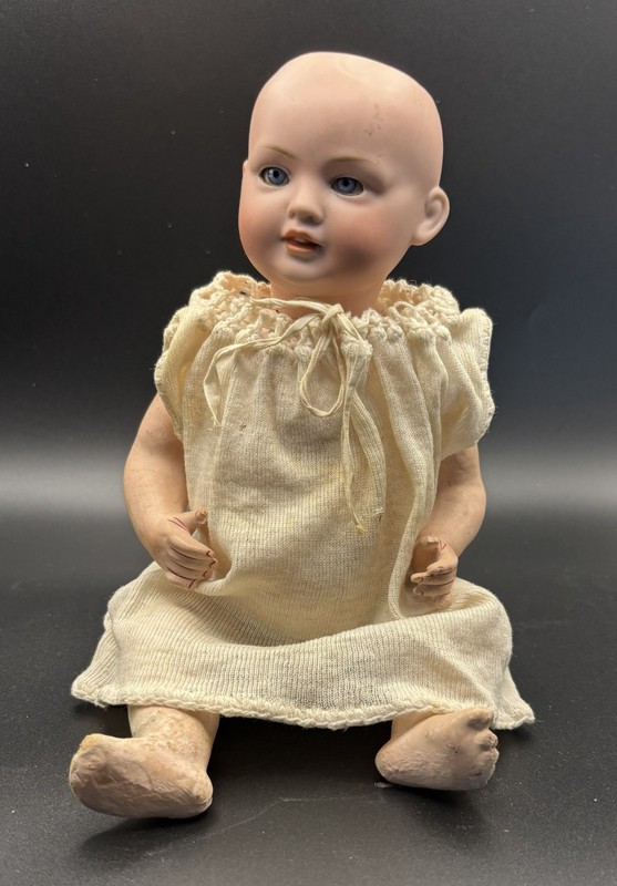 Antique German Doll - Bisque Head, Jointed Composite Body