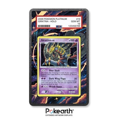 Giratina Lv.63 10/127 - Etui mit erweitertem Artwork für Gradekarten