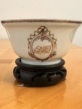 Antique 19th century Chinese Export Porcelain Teacup Armorial.