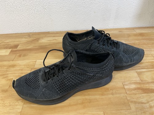 Nike Flyknit Racer Black Running Shoes - Size 11.5 #526628-009 - Picture 2 of 21