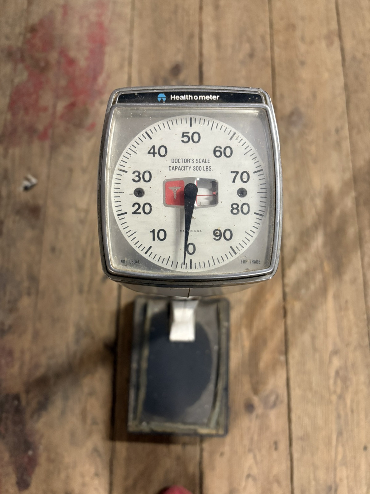 Vintage Health O Meter Doctors Scale Standing Upright Made USA 300