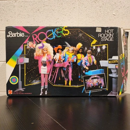 VTG 1985 Barbie and the Rockers Hot Rockin' Stage Playset Mattel