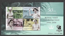 Cocos(Keeling)Island  2004 World Stamp Overprint Royal Visit  min sheet mnh