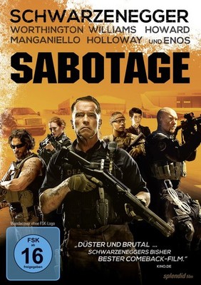 Sabotage mit Arnold Schwarzenegger | 1DVD | FSK 16 | NEU+OVP