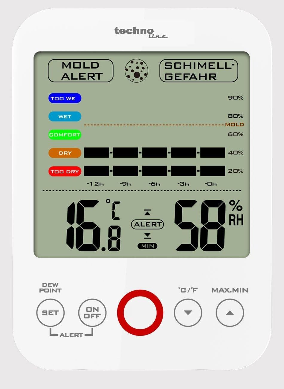 Stazione Meteo Casa Technoline WS 9422: Precisione e Design Bianco - 3