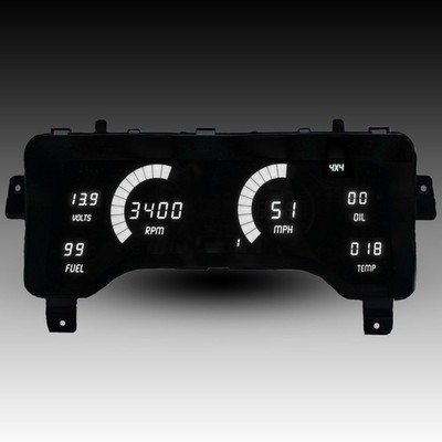 Intellitronix White LED Gauge Set With GPS Sending Unit For 1997-2006 Jeep TJ