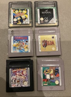 Original Vintage Nintendo Game Boy Games X6 No Boxes Please See Description