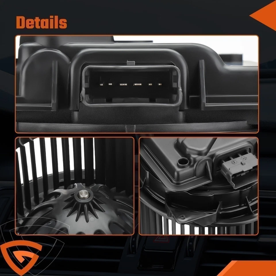 Motor soplador calentador HVAC con rueda para Freightliner FL50 Coronado Volvo VNL VNM/ Foto 3 de 4