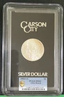 1884 CC GSA Morgan Dollar PCGS Certified MS 62 : Black Box &Gold Toning Obverse