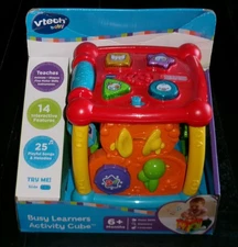 2013 VTECH Baby BUSY LEARNERS ACTIVITY CUBE Toy Ages 6+ Months NEW