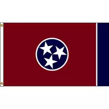 Annin Flagmakers 145180 Tennessee Flag, 5X8 Ft, Nylon
