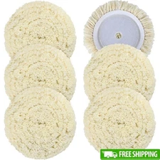 Wool Polishing Pads Scratch Removal Automotive Detailing Heavy Cut Shine New