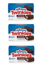 3 Pack Hostess Twinkies Chocolate Lovers Snack Cakes 13.58 oz Boxes, 10 Ct per