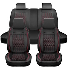 up Truck - Sanwom Leather Car Seat Covers Full Set, 5 Pcs, SUV Sedan Pick