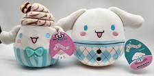 Squishmallow Cinnamoroll Hello Kitty Friends Cupcake Ice Cream Sanrio Plush SET