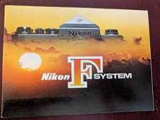 Nikon F System 35mm SLR Camera Vtg Brochure Booklet 45 pages Japan RARE