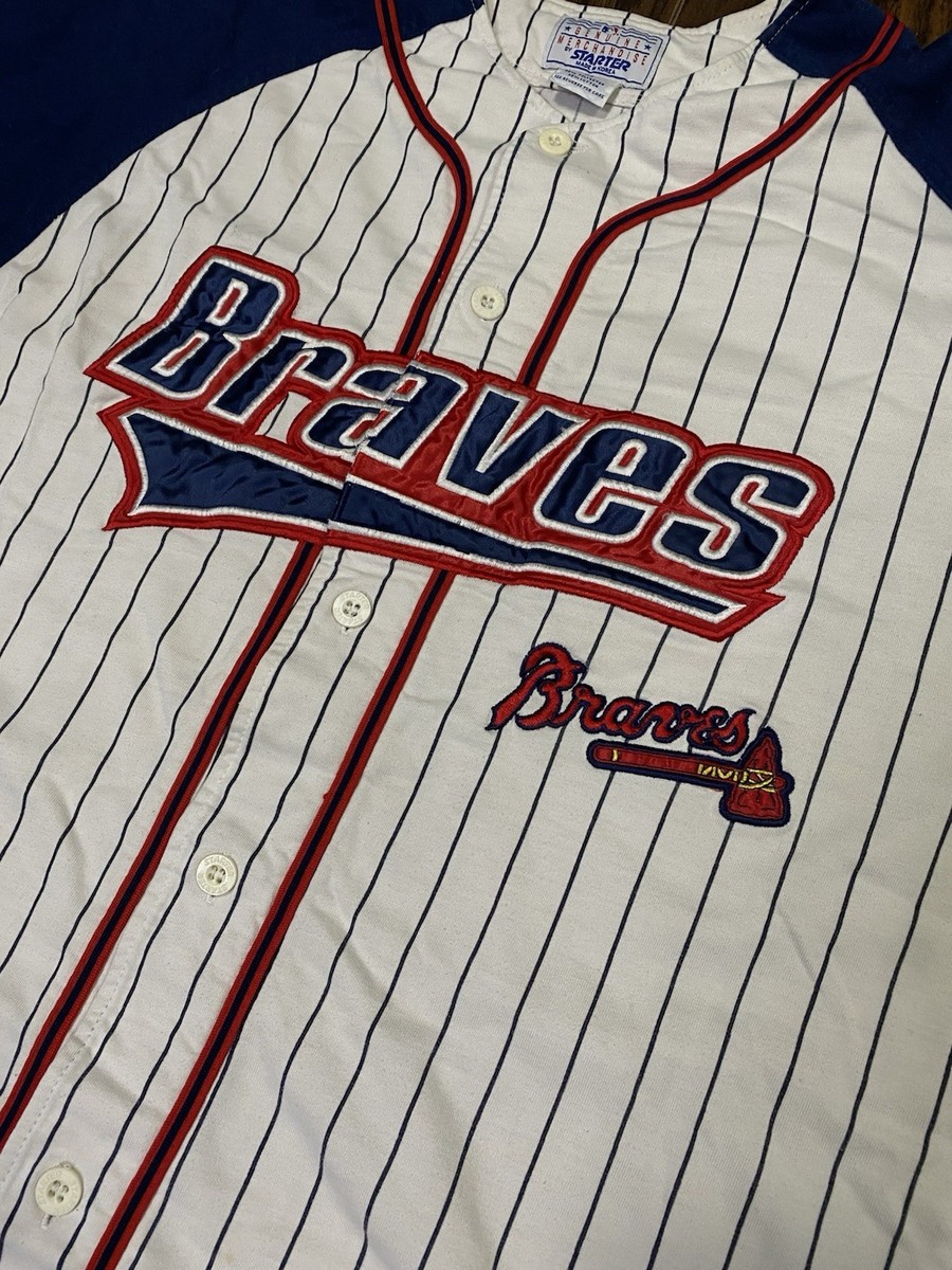 Vintage 90s MLB Starter Atlanta Braves Baseball Jersey | eBay