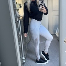 Abercrombie  Fitch Light Grey Leggings Size Small