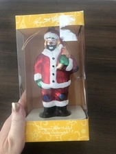 Emmett Kelly Jr. Ornament Weary Willie Clown European Style Molded Glass Flambro