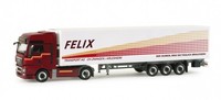 Herpa, Man Tgx Xxl 4X2 Mit KüHlauflieger 3 Achsen Felix, 1/87, HER155694