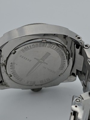 MTM Special OPS Silver Fox Titanium Watch induction charger (less