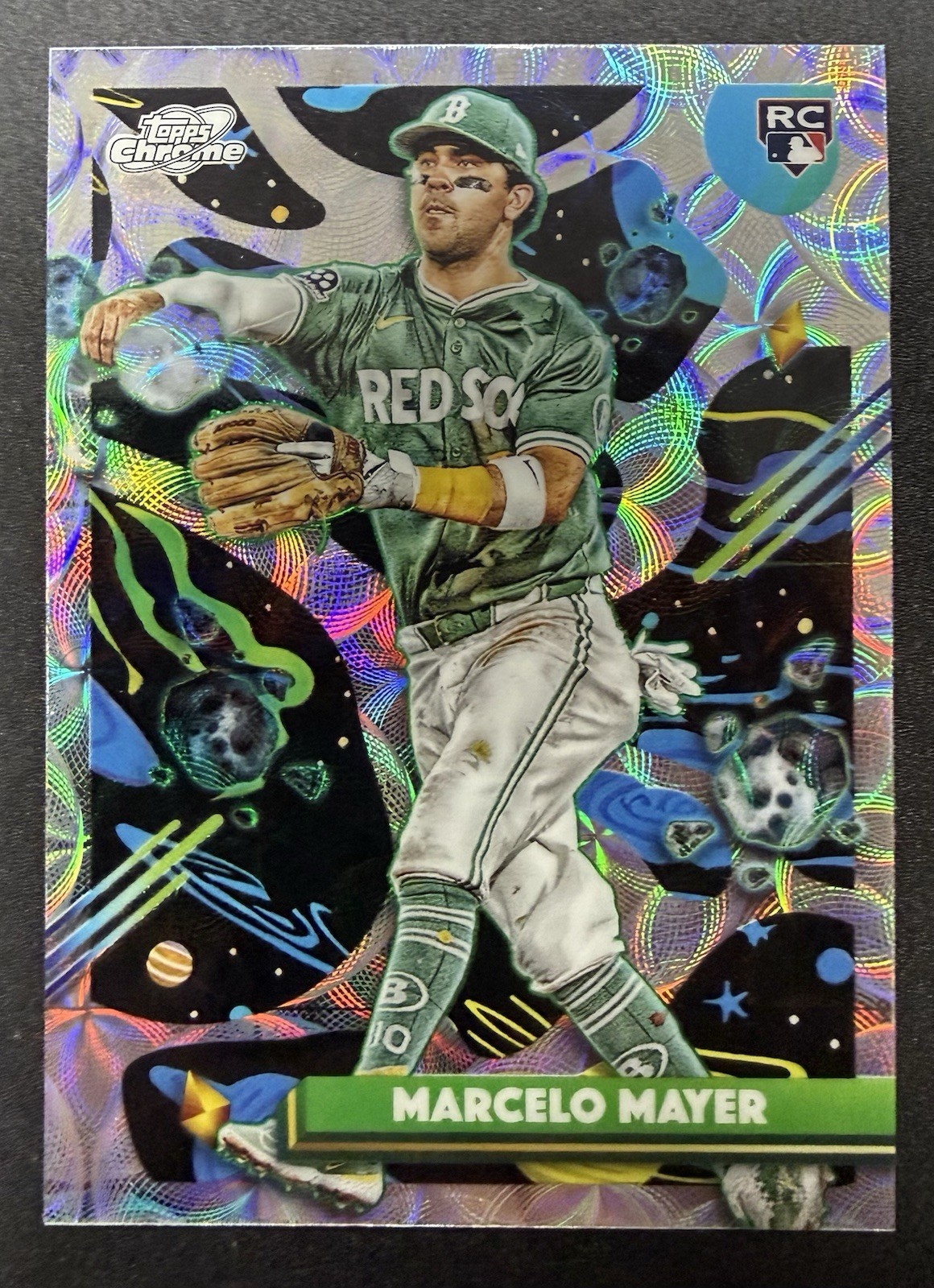 2025 Topps Cosmic Chrome Marcelo Mayer Rookie Nucleus SP Boston Red Sox #91