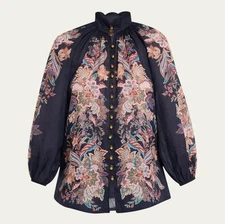 NWT~Zimmermann Rhiannon Billow Blouse Size AU0