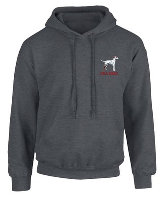 Logo Premium Blend Ringspun Graphic Hooded Sweatshirt, Printed in USA (, Alph...