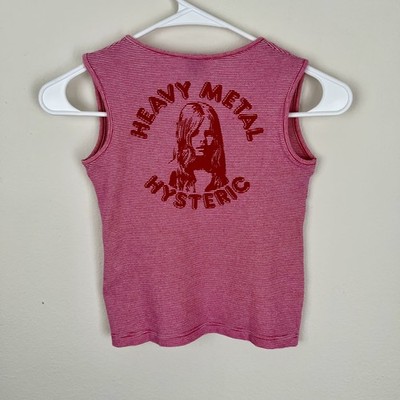 Hysteric Glamour Heavy Metal Top Pink Tank tops and camis Size One
