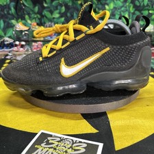 Nike Air VaporMax 2021 Flyknit Mens Shoes Size 11 Black/Yellow Lightweight Nike Air Vapormax 2021 Flyknit NN  main image 4
