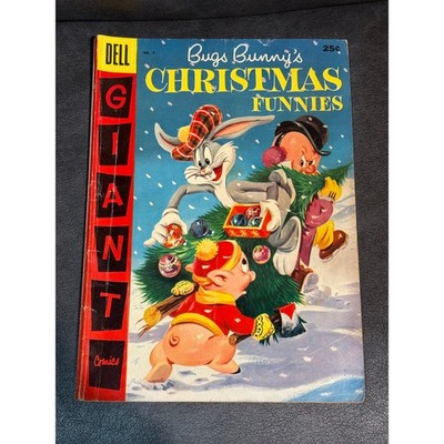 Bugs Bunny's Christmas Funnies #7 | 1st app Speedy Gonzales | Dell Giant 1956