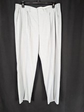 Vintage Light Grayish Blue Pleated Front Men's Dress Pants Sz 40x32